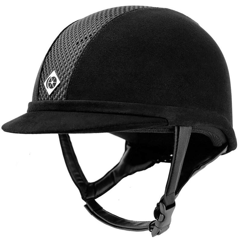 Casco da equitazione in micro-suede Charles Owen AYR8 PLUS