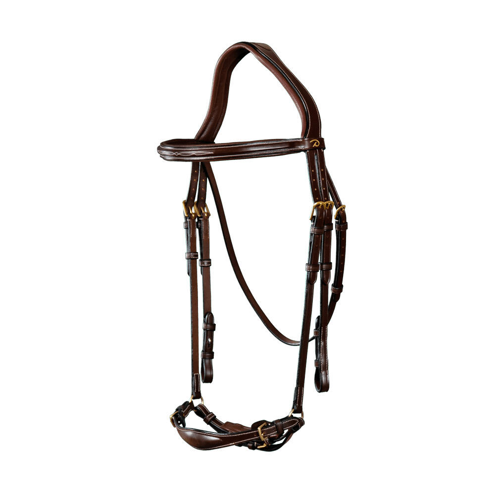 Dy'on Adjustable Drop Noseband Hoofdstel Bruin -