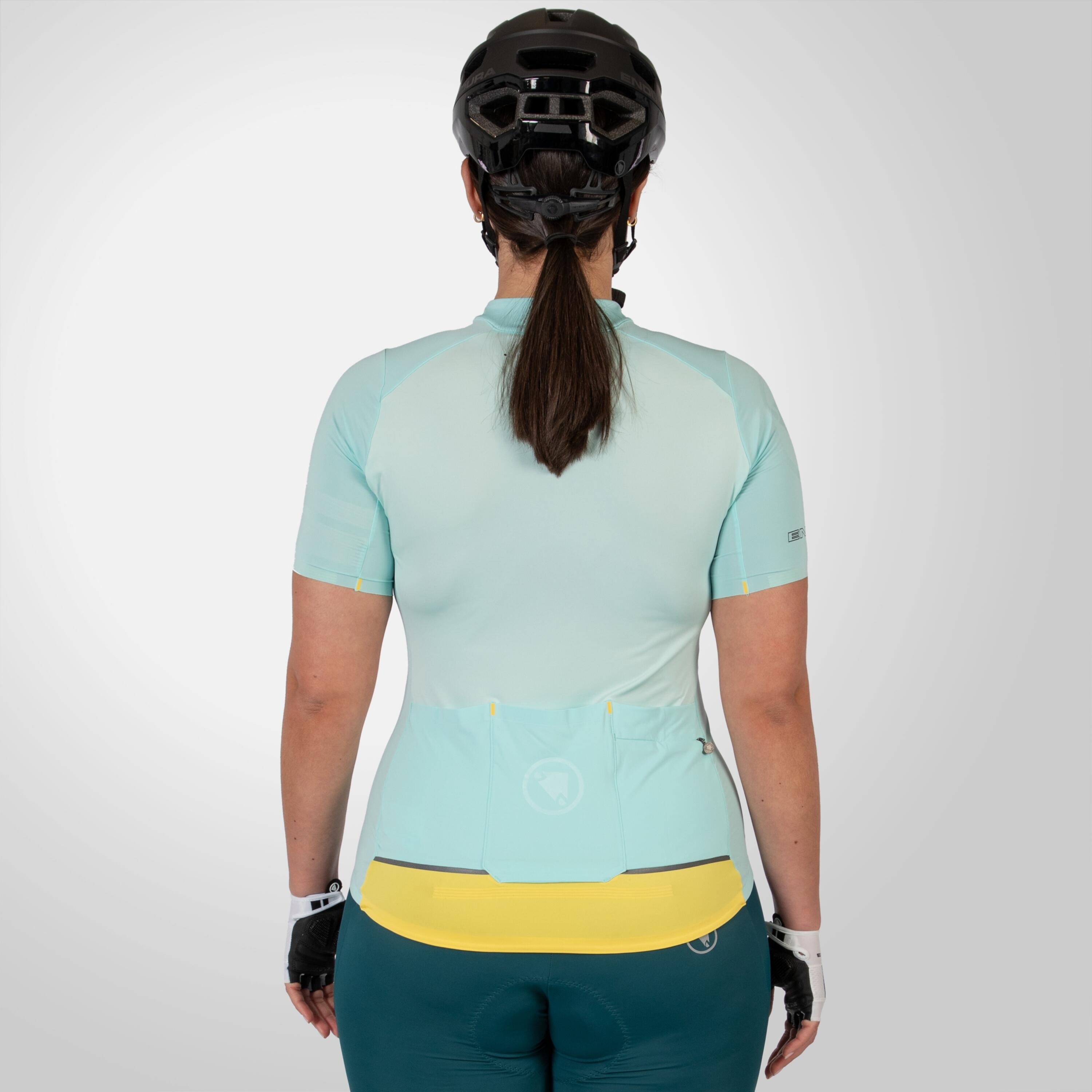Camisola Endura Pro SL II Mulher Manga Curta — Azul Glacier 4/4