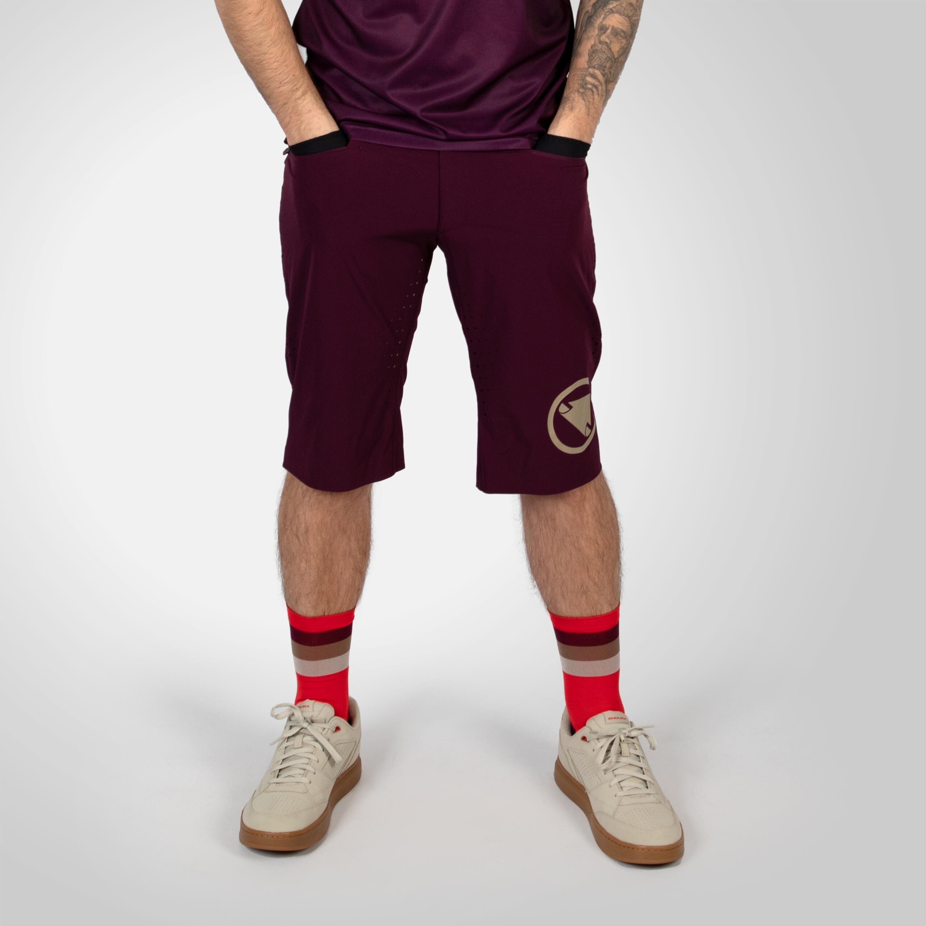 Herren Shorts Mit Gürtelschlaufen 3/6
