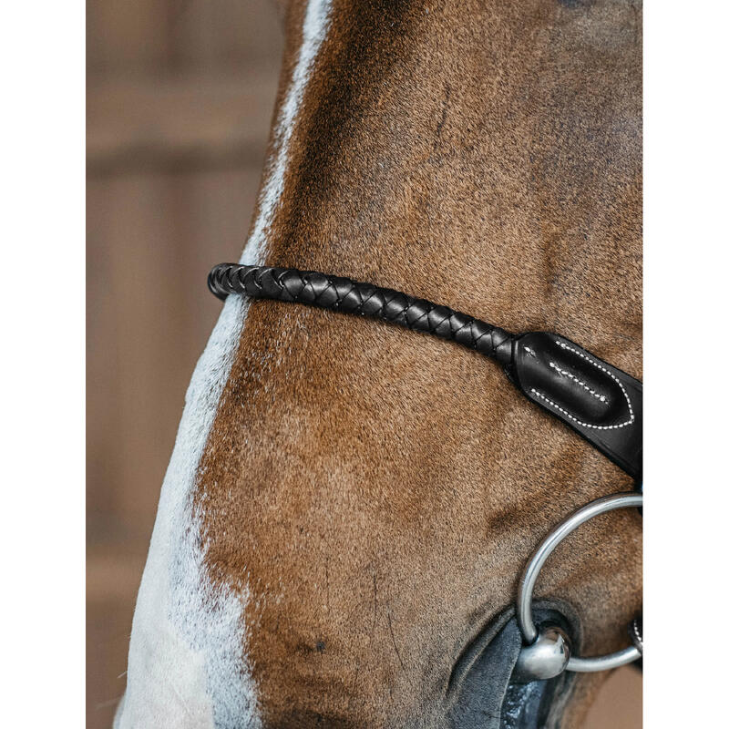 Braided noseband Bridle with removable flash