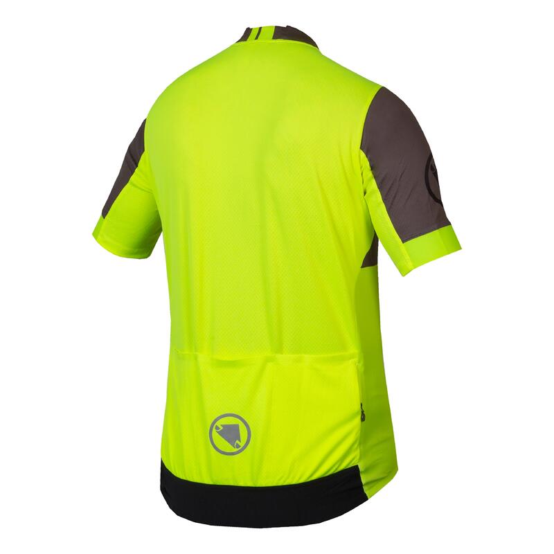Tricou de ciclism pentru bărbați Endura FS260 Print hi-viz