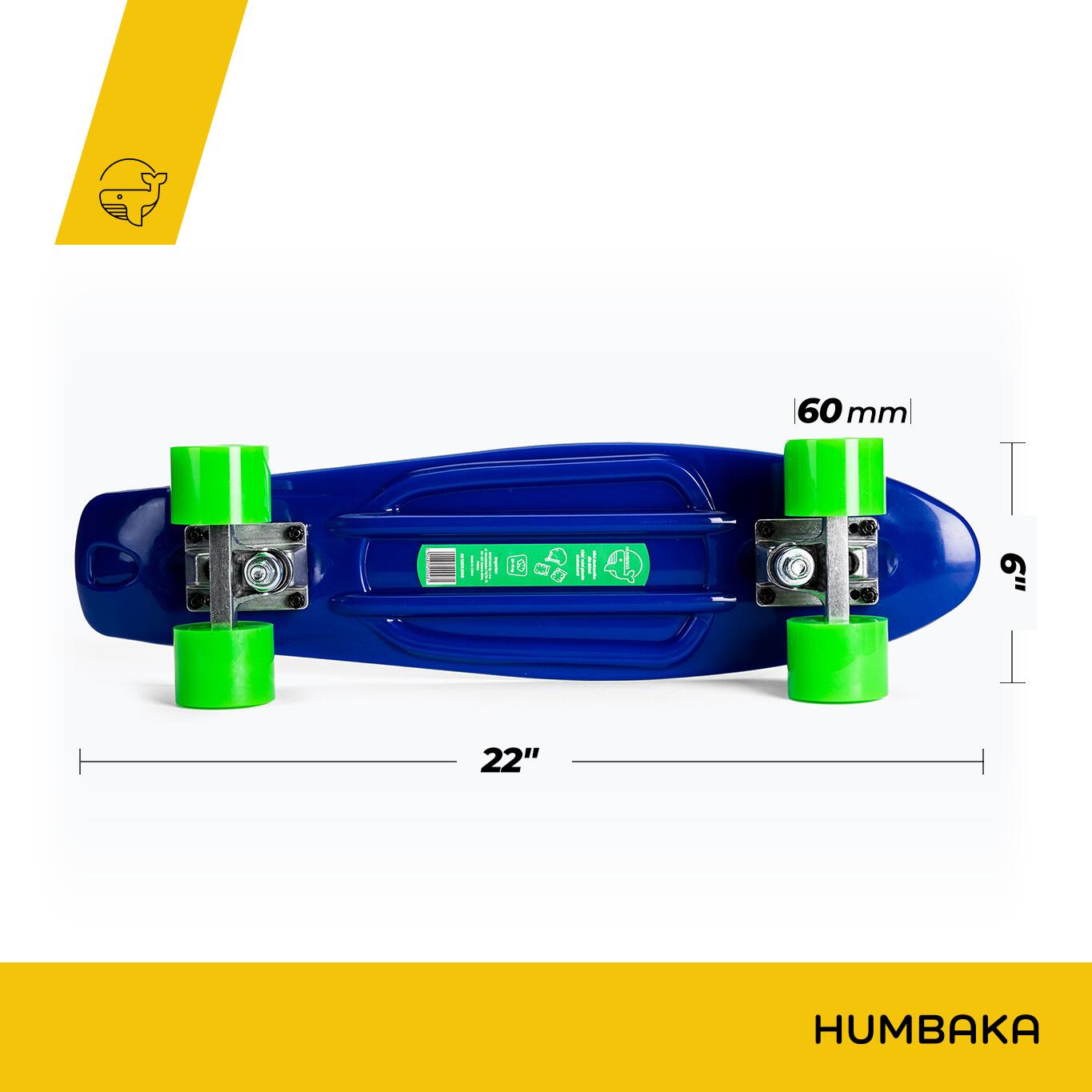 Skateboard per bambini con balena megattera 2/7