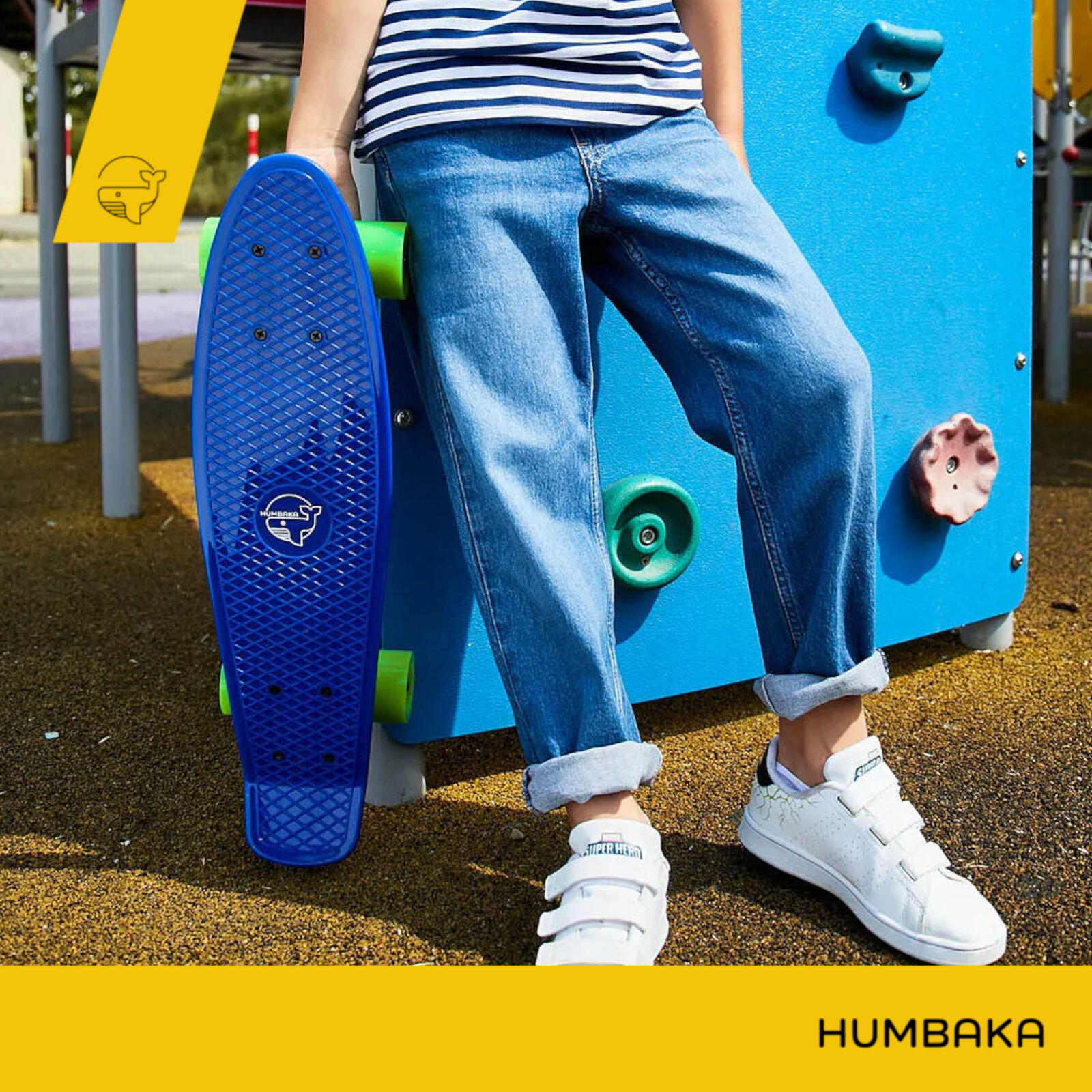 Skateboard per bambini con balena megattera 7/7