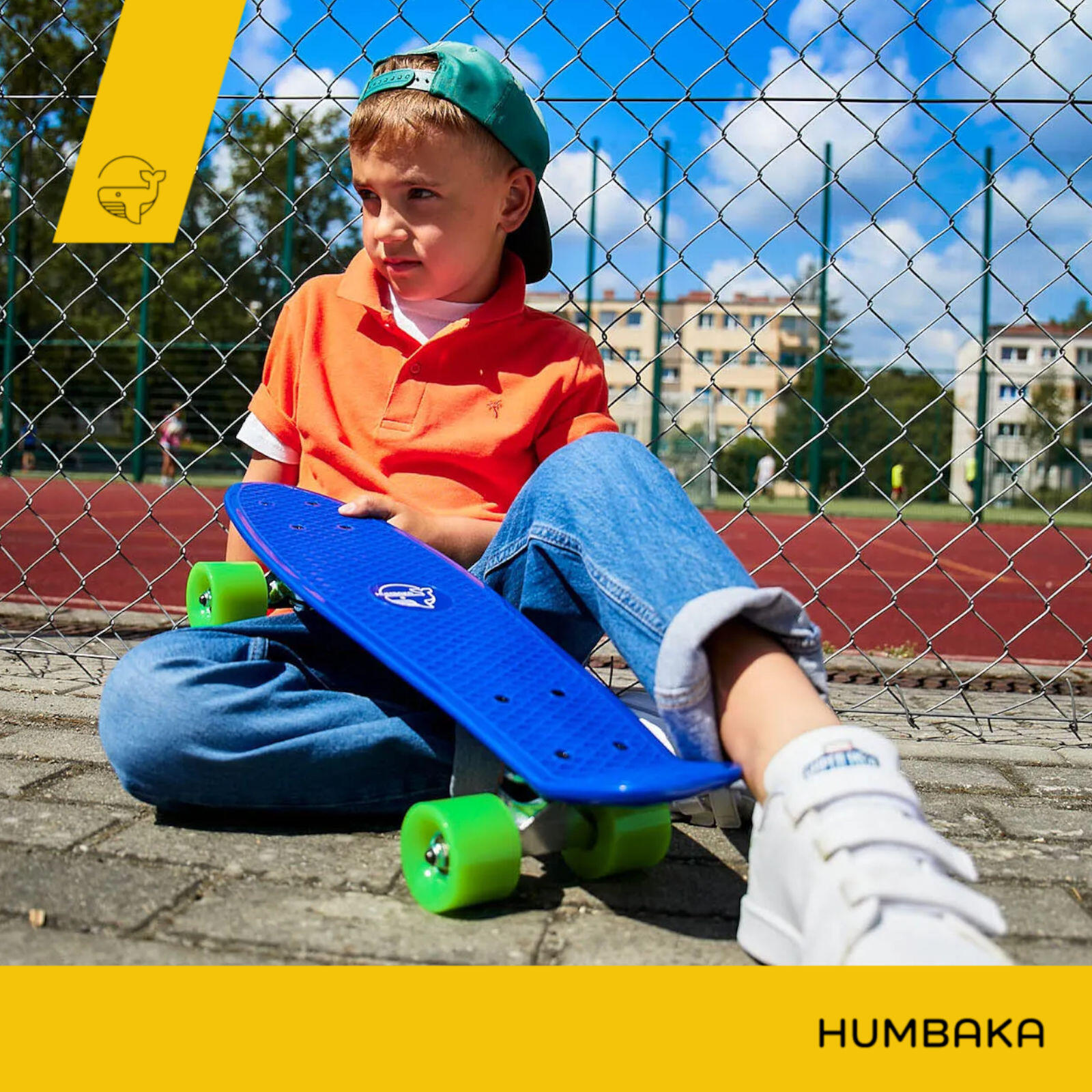 Skateboard per bambini con balena megattera 4/7