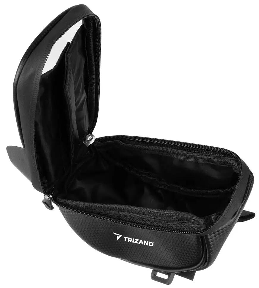 Sacoche guidon avec support téléphone - 2,5L - Vélo noire 6/7