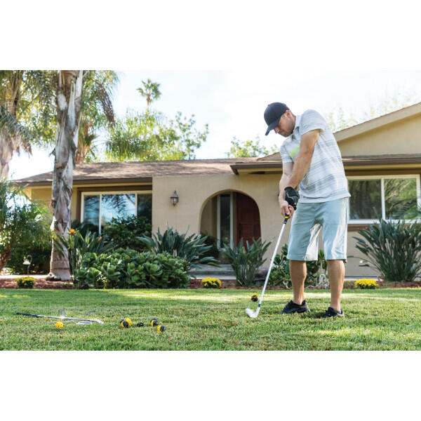 Bolas de golfe para melhorar a coordenação olho-mão com feedback instantâneo