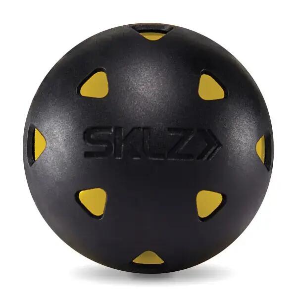 SKLZ Impact Golf Balls Pack of 12 Black/Yellow Limited Flight