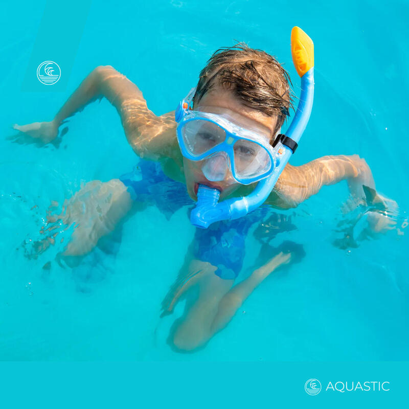 Zestaw do snorkelingu dziecięcy AQUASTIC Maska + Fajka
