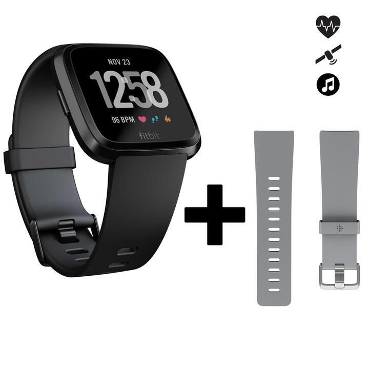 2ND LIFE - Chytré on-line hodinky Versa + řemínek šedý - Velmi dobrý stav - Nové