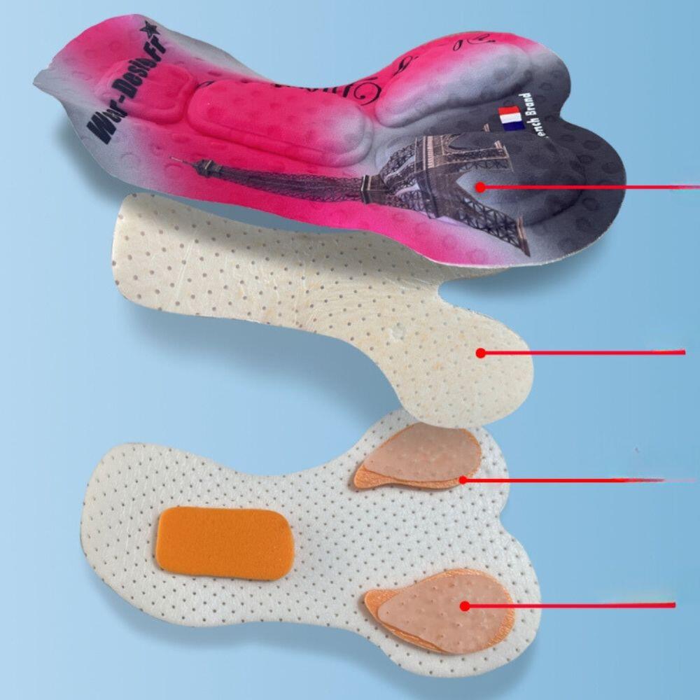 Culotte de ciclismo para mujer CUBIC negro/rosa 3/4