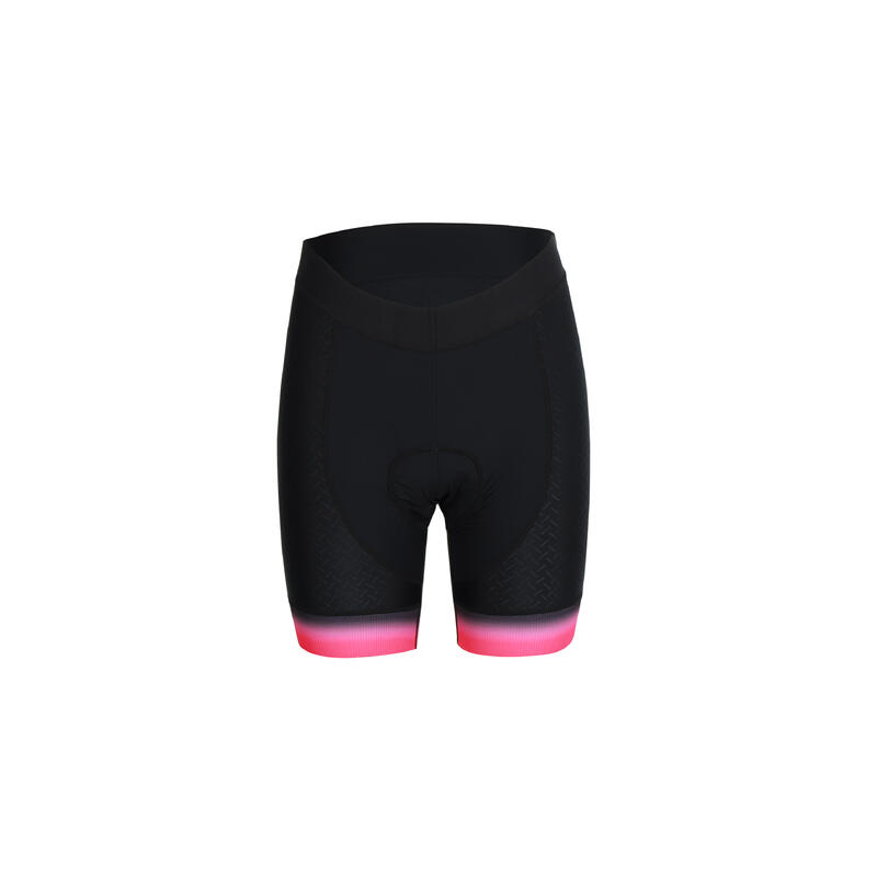 Pantaloncini da ciclismo MARINA donna nero/rosa