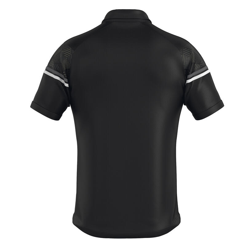 Polo Errea Dominic Polo Mc Ad 07780 Preto Frente Branco Adulto