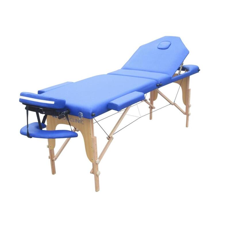Professionele massagetafel 3 zones draagbare houten massagetafel