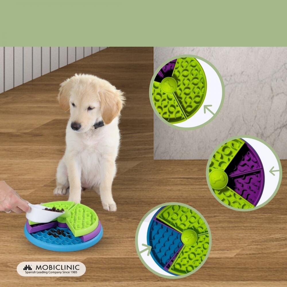 Mangeoire interactive pour chiens Trois couches 26x26x7,5cm Doggy 4/7