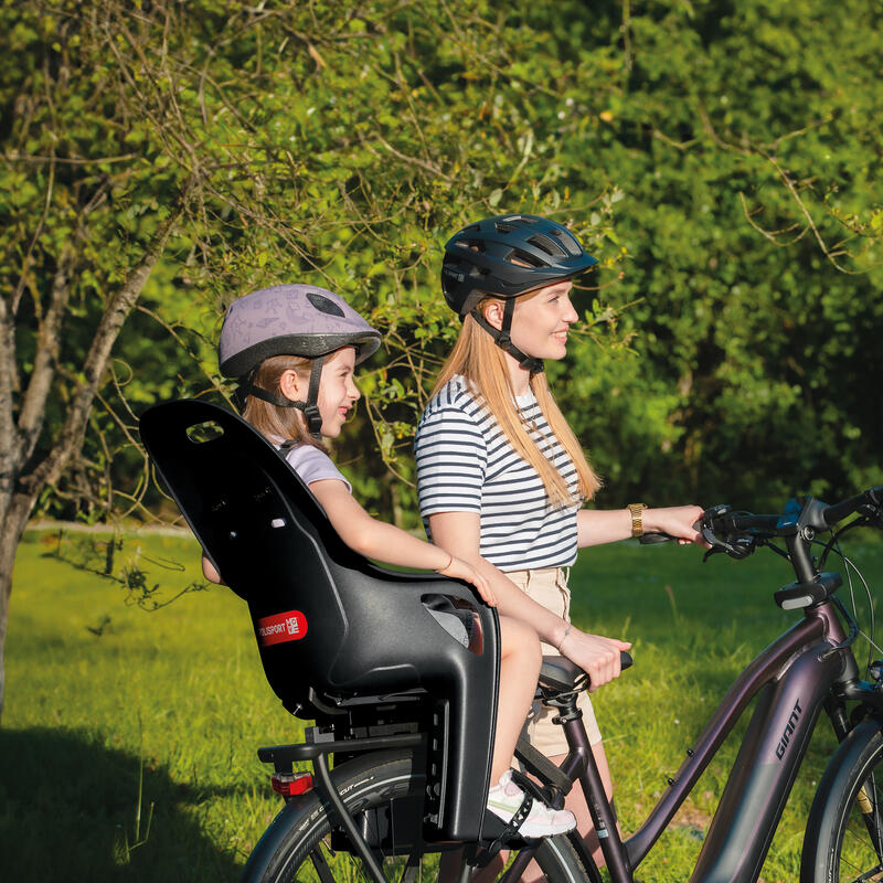 Siège vélo arrière  pour porte-bagages avec MIK HD KOARI Noir/Gris