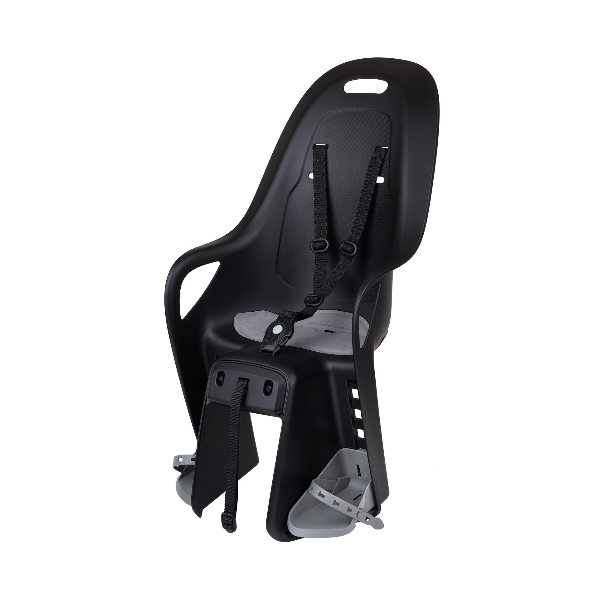 POLISPORT MOVE Seggiolino Posteriore Bambini Bici Portapacchi Mik-Hd Koari Nero / Grigio