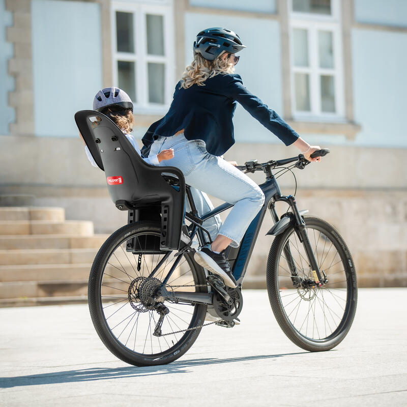 Scaun Copil Cadru Spate Bicicletă Koari Galben Lună / Gri