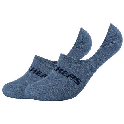 2 Paar Skechers Unisex Footies Mesh Ventilation Socken SK44008