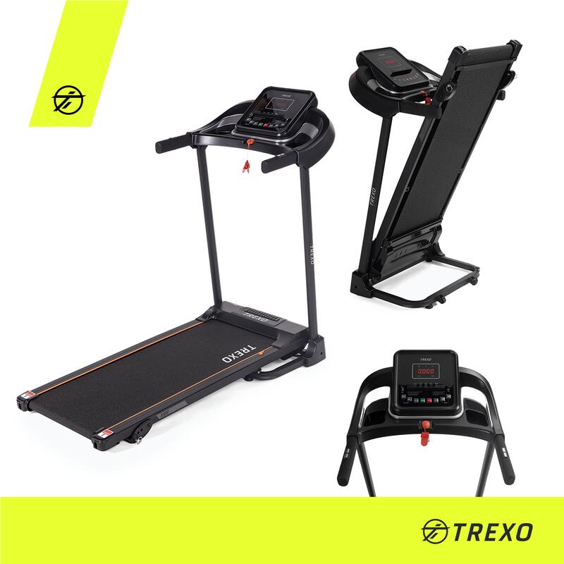 Bandă de alergare fitness TREXO X100, negru