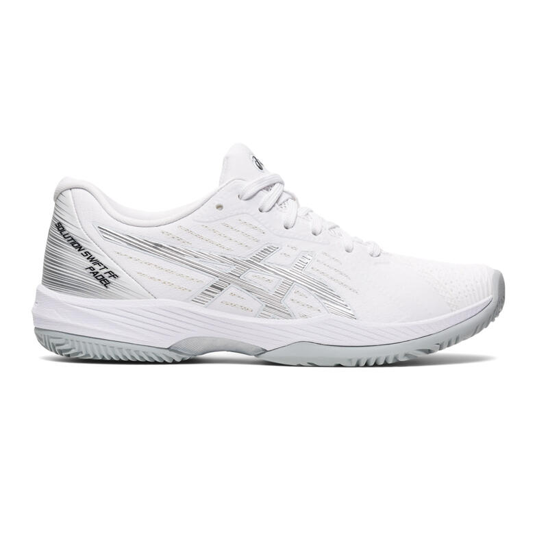 Asics Solution Swift Ff Padel Bianco Argento Donna 1042a204 100