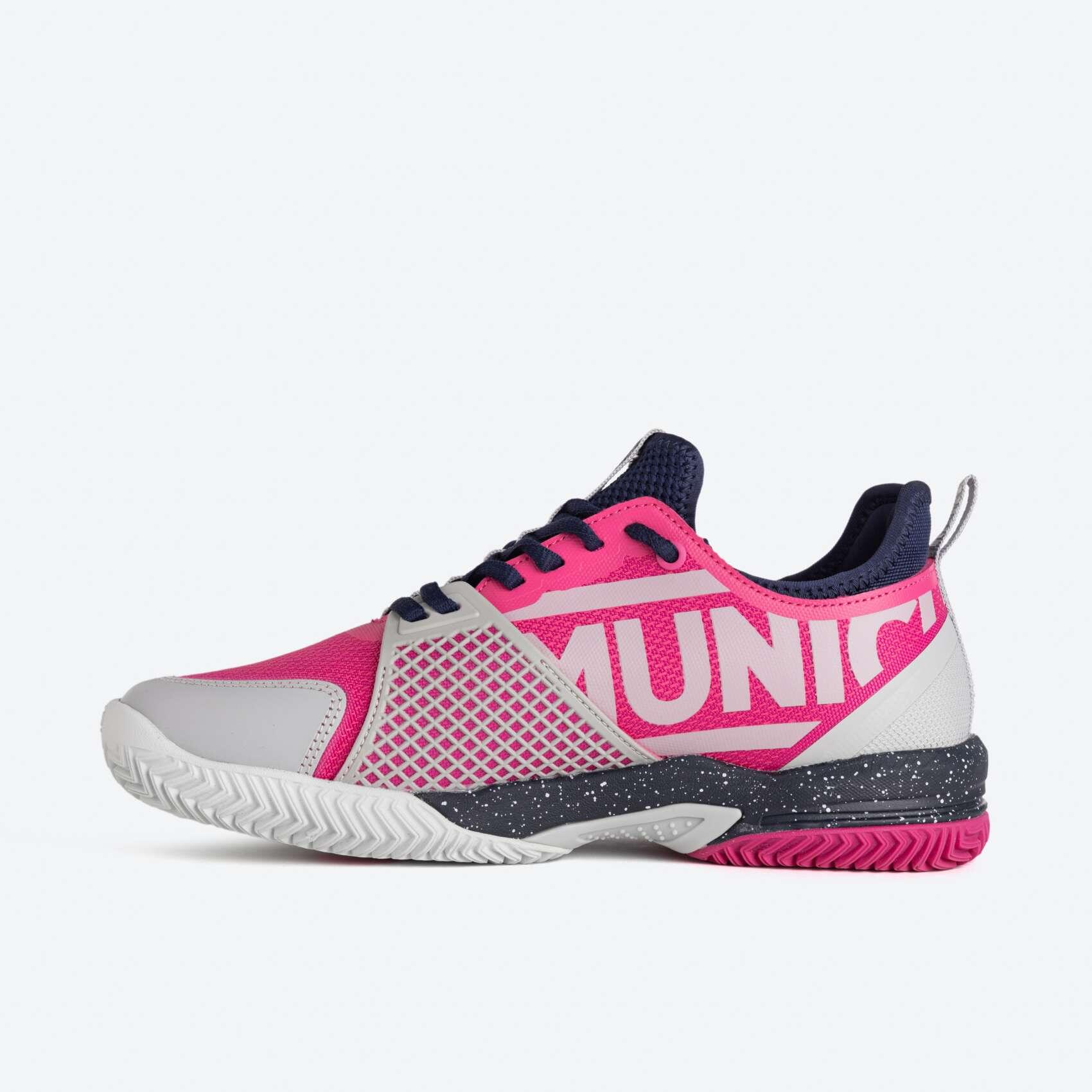 Zapatilla de pádel MUNICH Oxygen Plus adulto fucsia 3/5