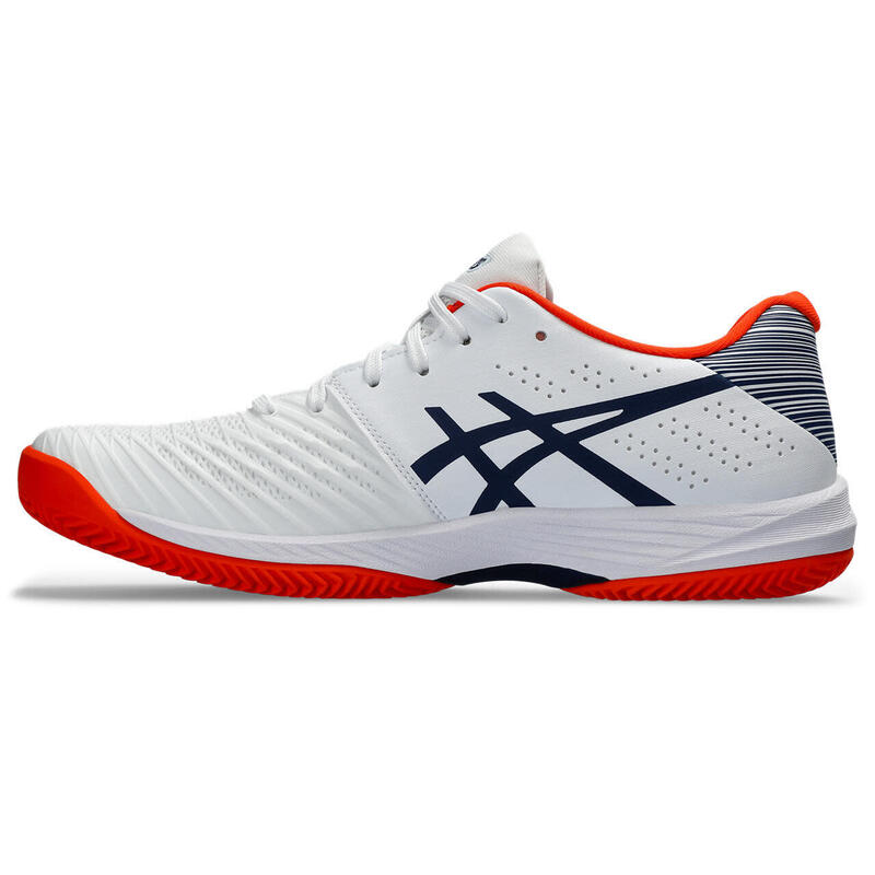 Tenis Y Padel Hombre - ASICS  Solution Swift Clay  -White/BlueExp