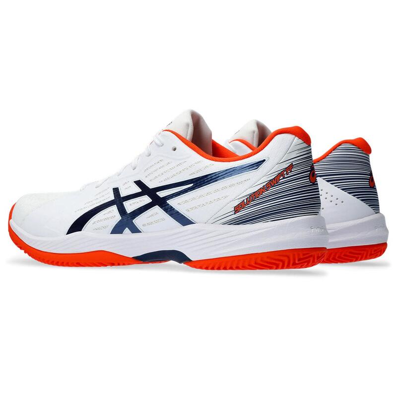 Tenis Y Padel Hombre - ASICS  Solution Swift Clay  -White/BlueExp