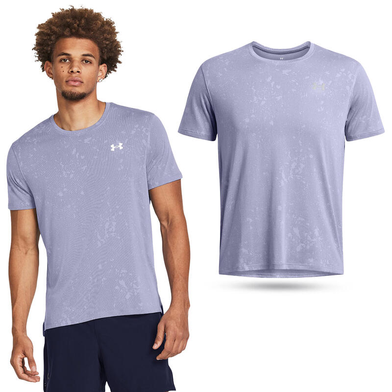 Koszulka fitness męska UNDER ARMOUR Launch Splatter z krótkim rękawem