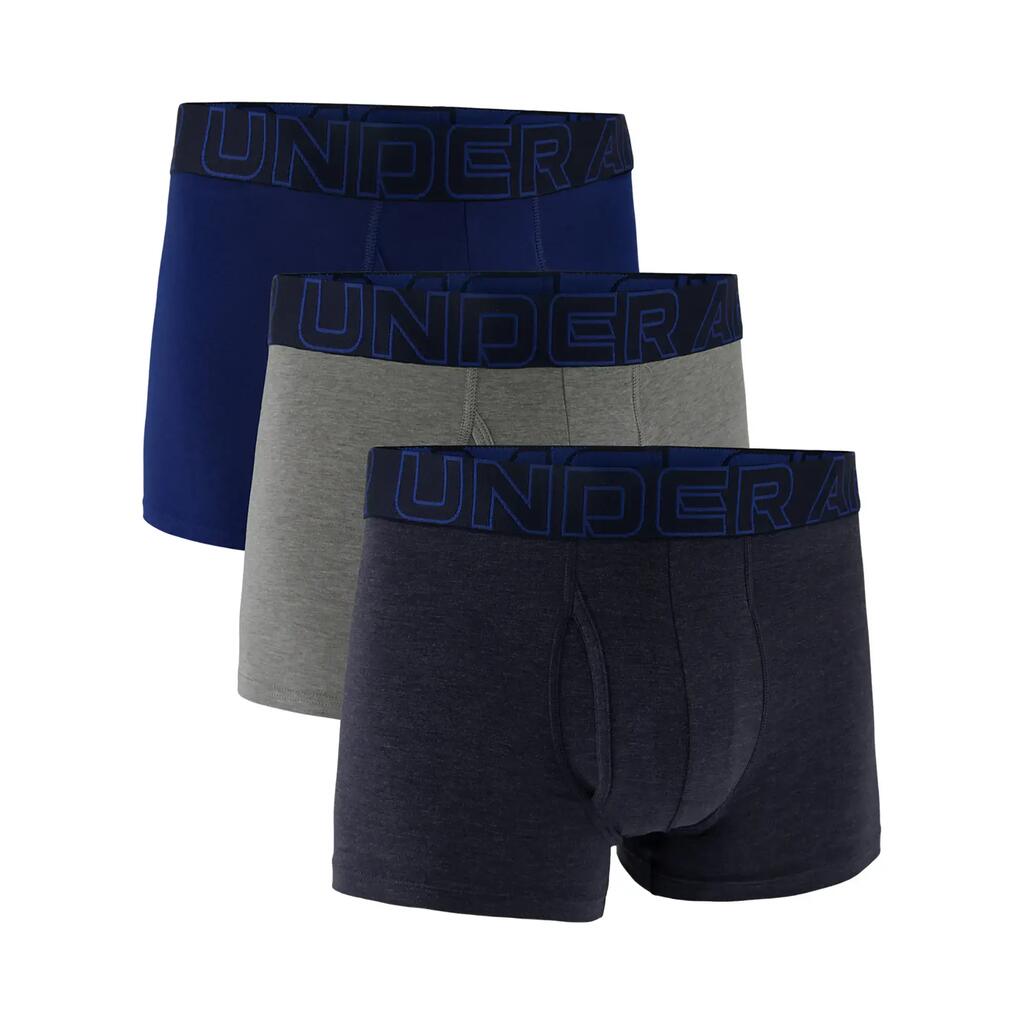 Boxer shorts Men Pack of 3 Figure hugging-UA PERFORMANCE COTTON - SOLID 3 IN 3PK