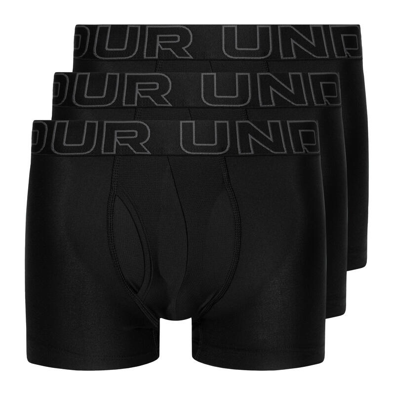 Boxeri fitness bărbați Perf Tech Negru, set 3