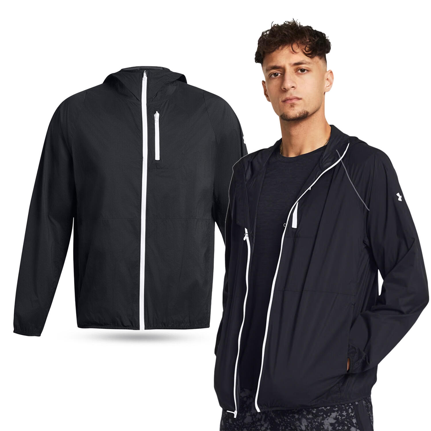 Under Armour - Veste De Running Homme Under Armour Launch Lightweight - Veste - Noir - L. - Decathlon
