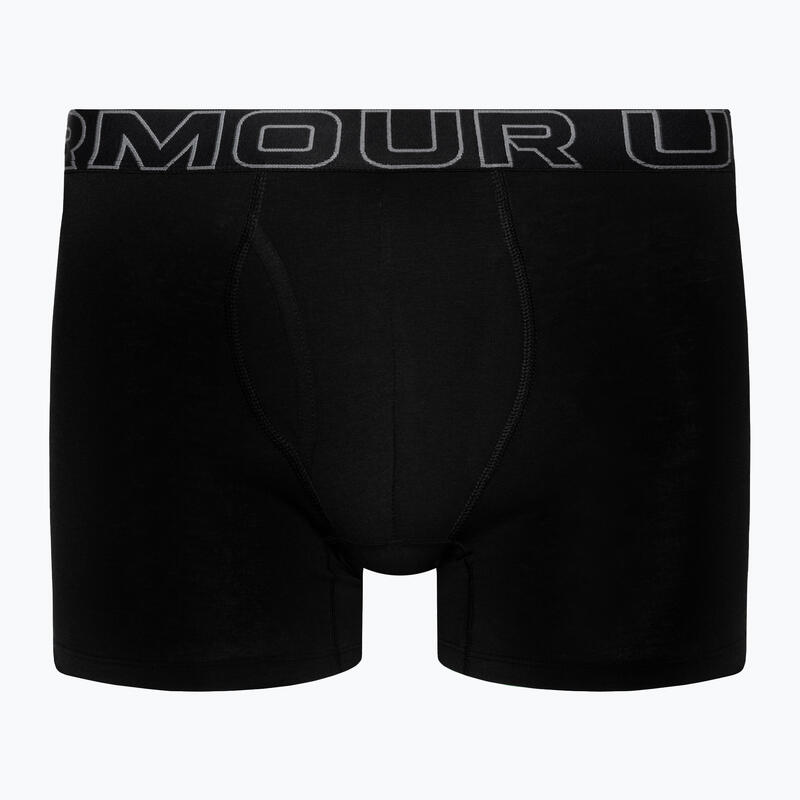 Boxeri fitness bărbați Perf Cotton, Negru