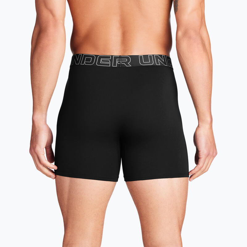 Boxeri fitness bărbați Perf Cotton, Negru