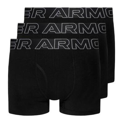 Boxershort Herren 3er Pack Figurbetont-UA PERFORMANCE COTTON - SOLID 6 IN 3PK