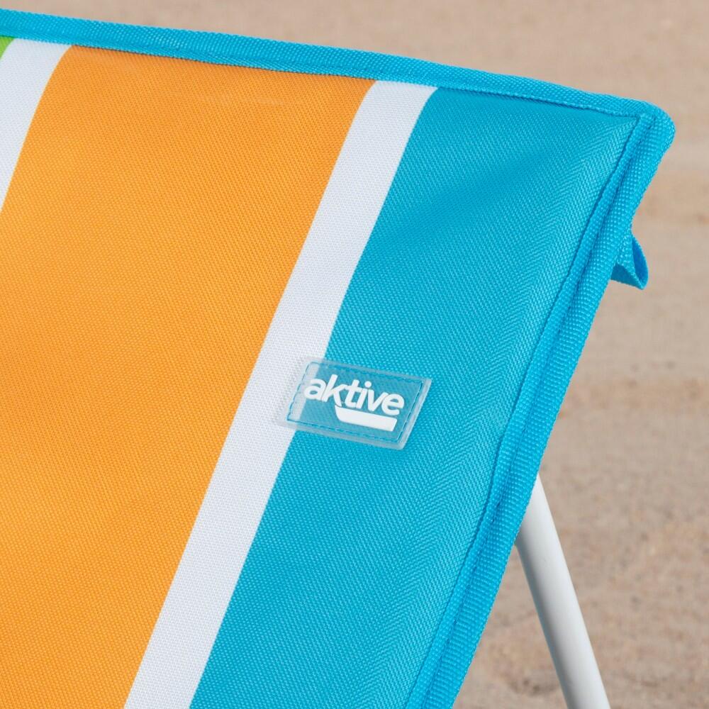 Aktive Tappeto da spiaggia con schienale reclinabile multicolore 5/7