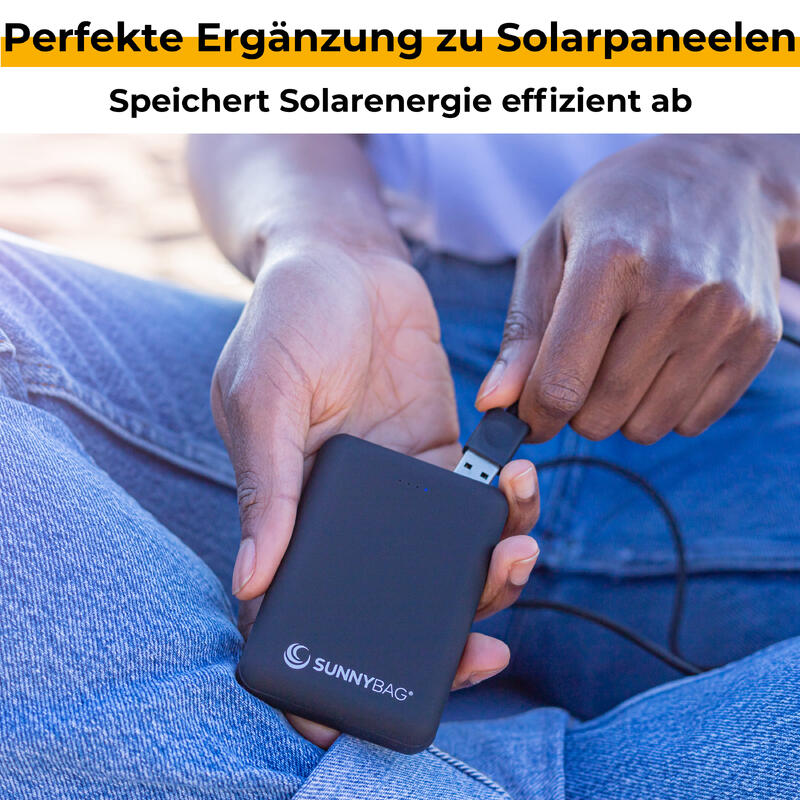 POWERBANK 10.000 mAh | Auch für Solarpanele | Batterie | Mit OPF-Funktion