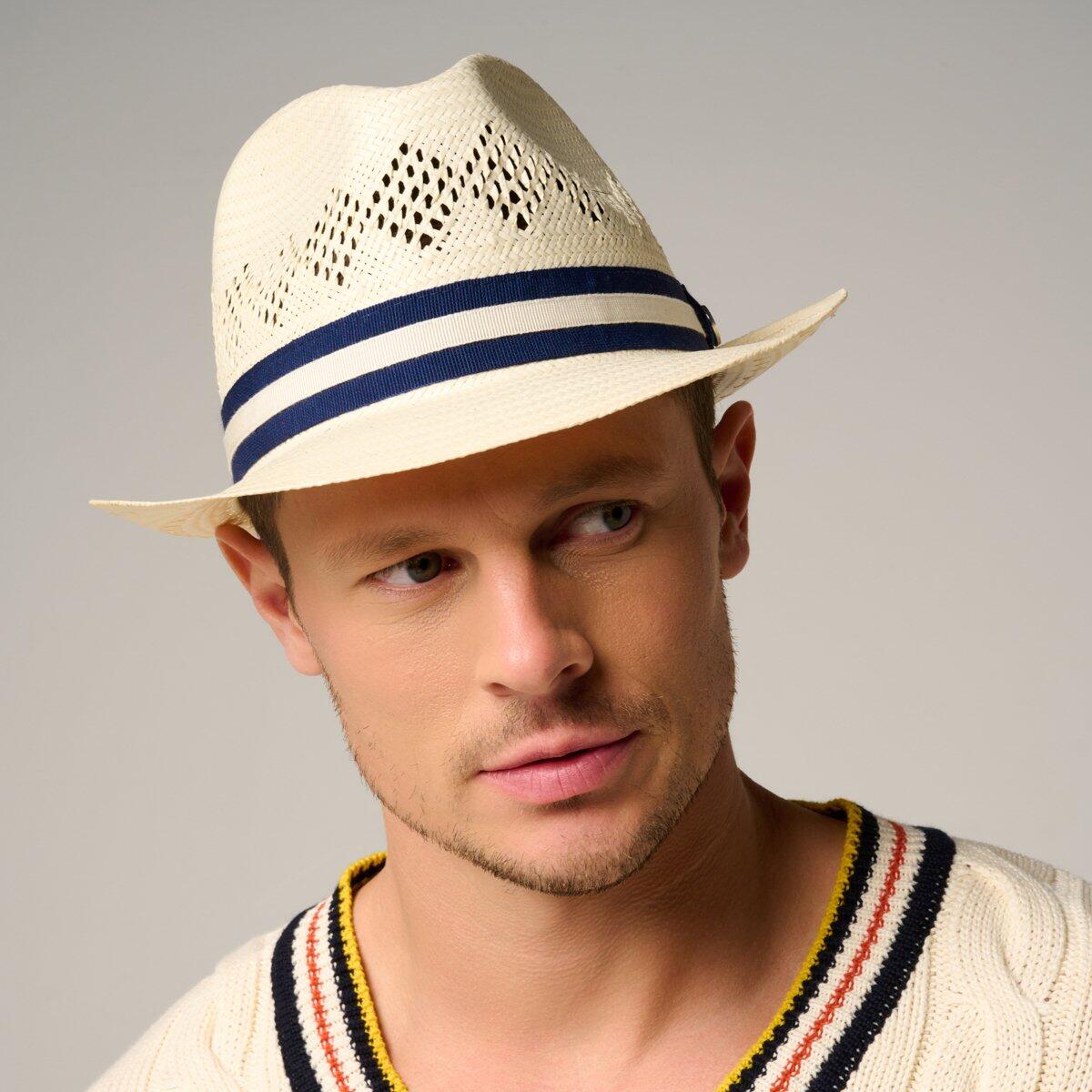 Trilby Papier Ajouré Roland-Garros - Marine 2/5