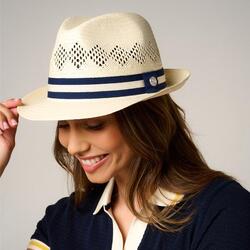 Trilby Papier Ajouré Roland-Garros - Marine