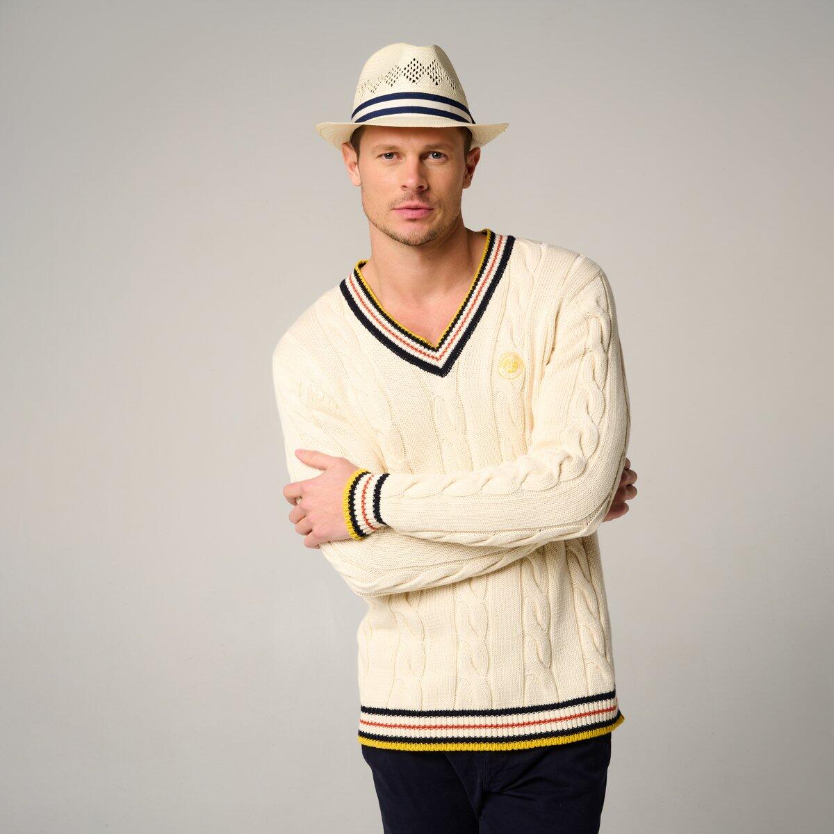 Trilby Papier Ajouré Roland-Garros - Marine 3/5