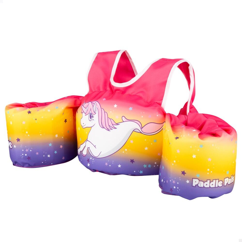 Aktive - Gilet De Sauvetage Bébé Licorne 15-30 Kg Réglable Aqua Sport - Gilet De Natation - Jaune|violet - Taille Unique - Decathlon