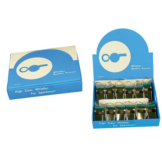 Packung mit 12 Stahlpfeifen Sporti