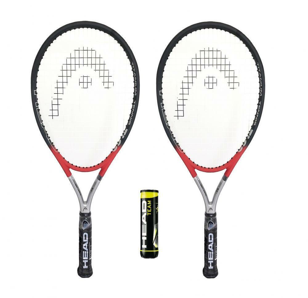 HEAD Head Ti S2 Comfort Titanium Tennis Racket Twin Set, Cover & Balls