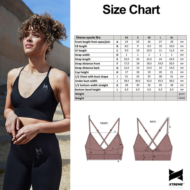 Xtreme Sportswear Crop Sport-top Lange Ärmel Damen Anthrazit Melange