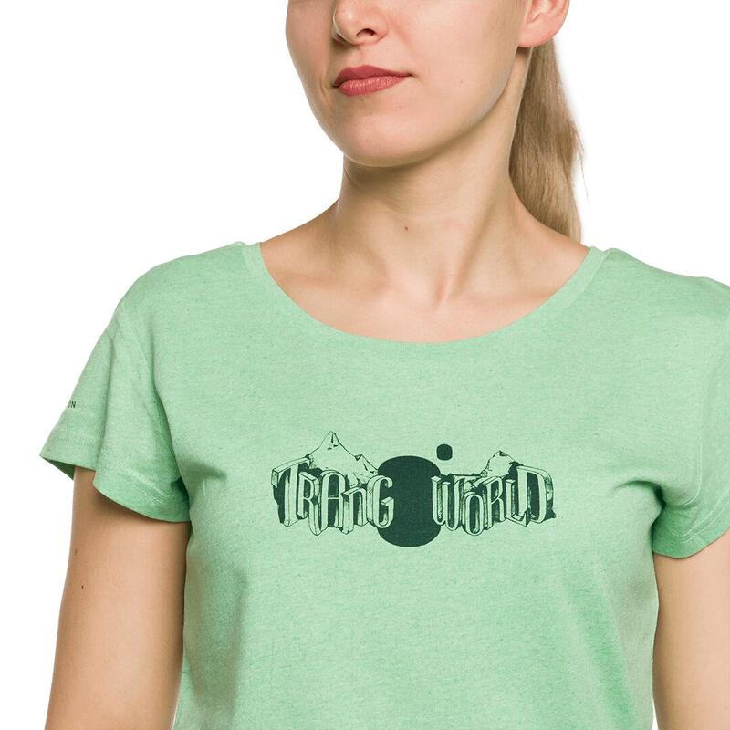 Camiseta de manga corta para Mujer Trangoworld Viento wm Verde