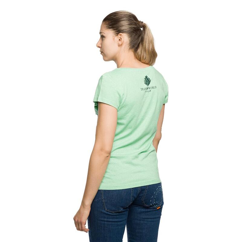 Camiseta de manga corta para Mujer Trangoworld Viento wm Verde