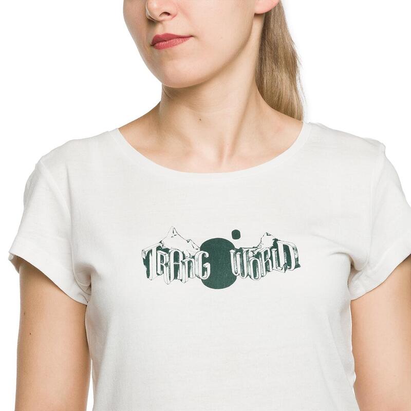 Camiseta de manga corta para Mujer Trangoworld Viento wm Gris