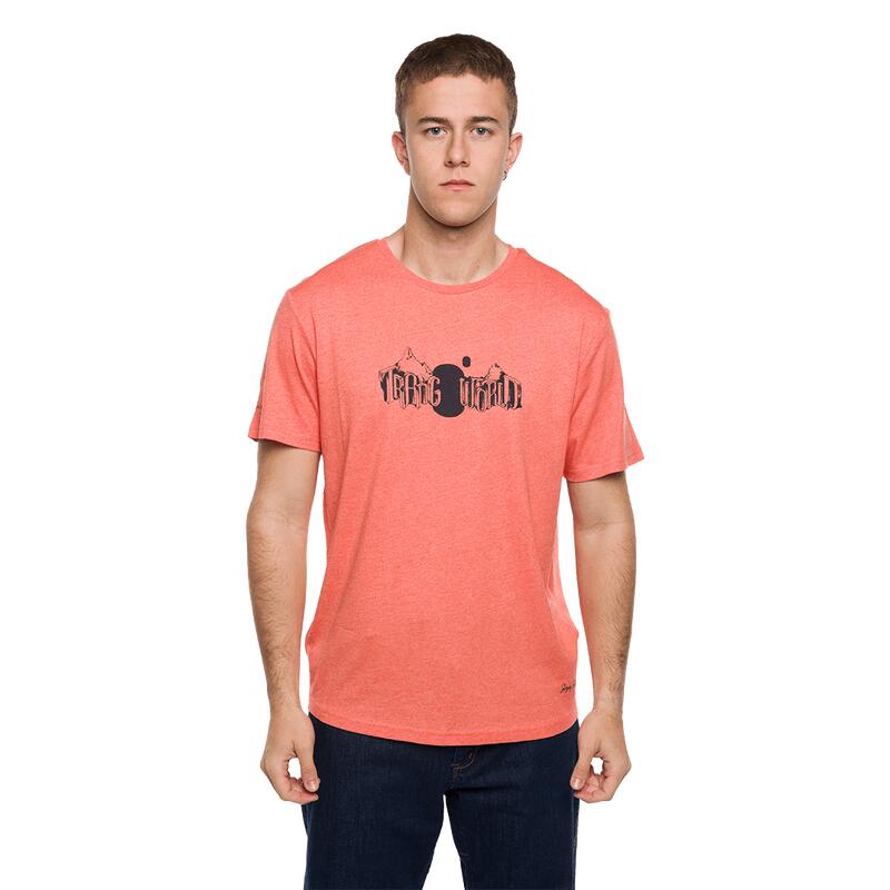 Camiseta de manga corta para Hombre Trangoworld Viento Naranja