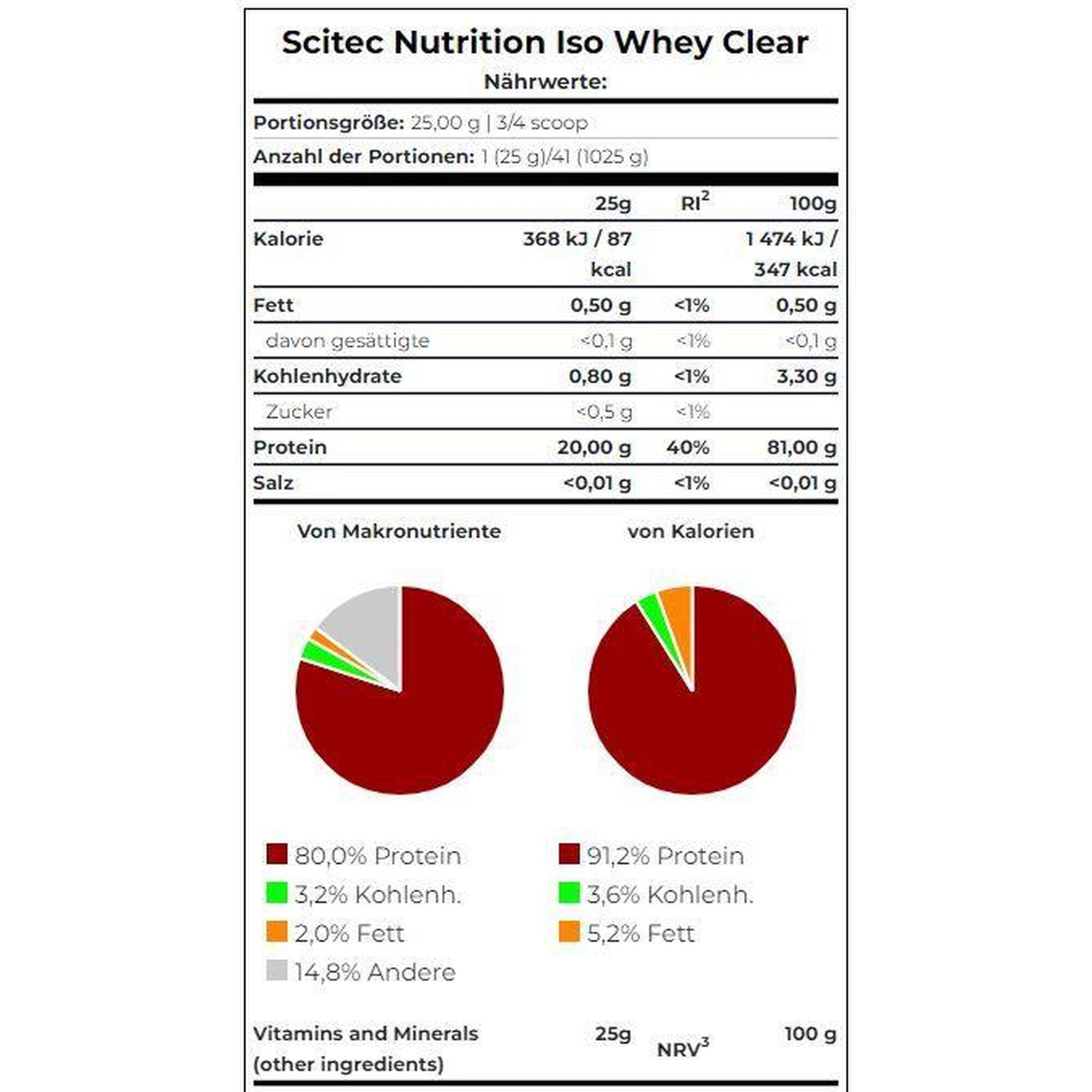 Clear whey - Iso Whey Clear - Myrtille 1025g