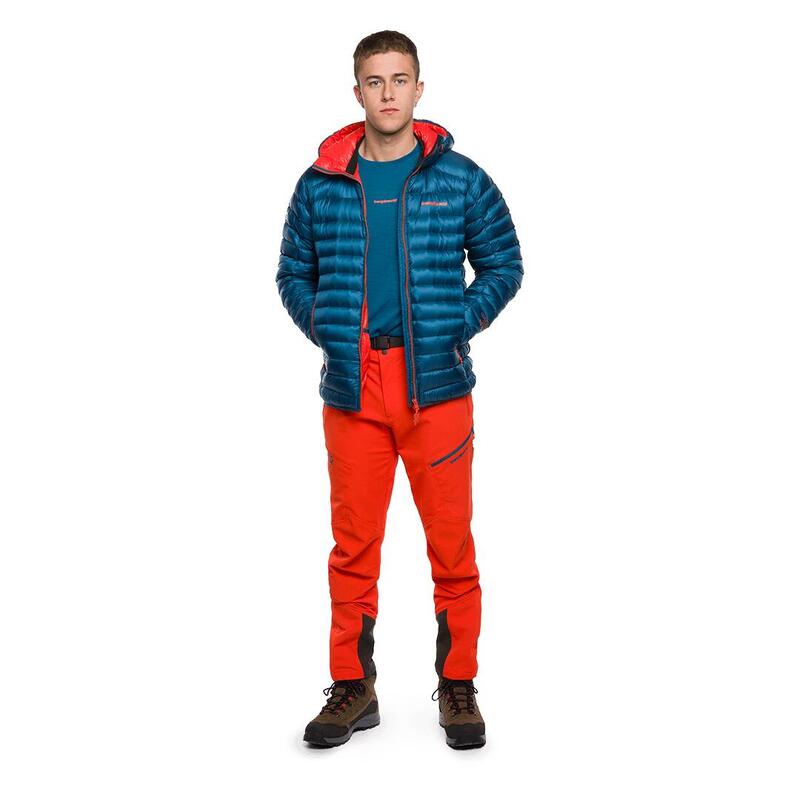 Plumífero para Hombre Trangoworld Trx2 800 pro Azul/Naranja/Negro 180g 800cuin